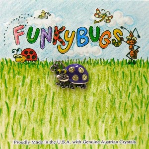 Funky Bugs Purple LadyBug