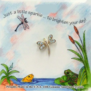 Aurora Borealis Crystal Dragonfly