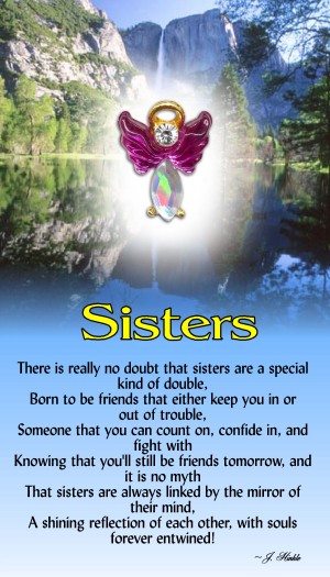 sister angel pin