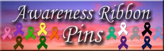 Cancer Awareness Ribbon Pins