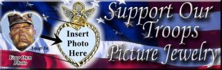 Support Our Troops Picture Jewelry