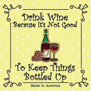Wine Enamel Pin