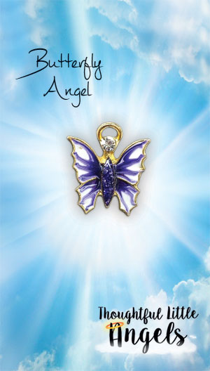 Butterfly Angel pin and Greeting Card