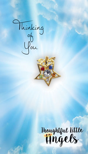 Thinking of You Pin and Greeting Card