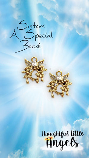 Sisters, A Special Bond - Shareables pin and Greeting Card