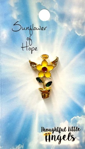 Sunflower of Hope Pin and Greeting Card