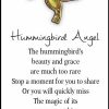 Hummingbird Angel pin and Greeting Card - Image 2