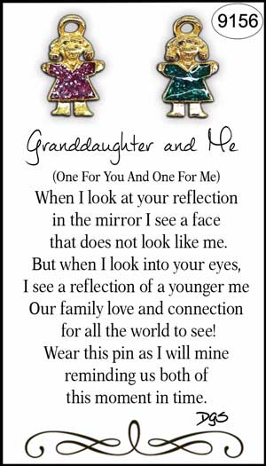 Granddaughter and Me - Shareables pin and Greeting Card - Image 2
