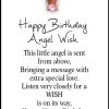 Happy Birthday Angel Wish Pin and Greeting Card - Image 2